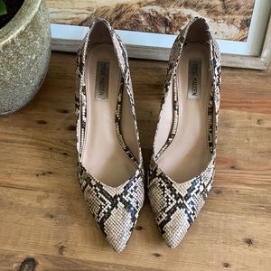 Steve Madden Snake Skin Chunky Heel - Very Comfy!